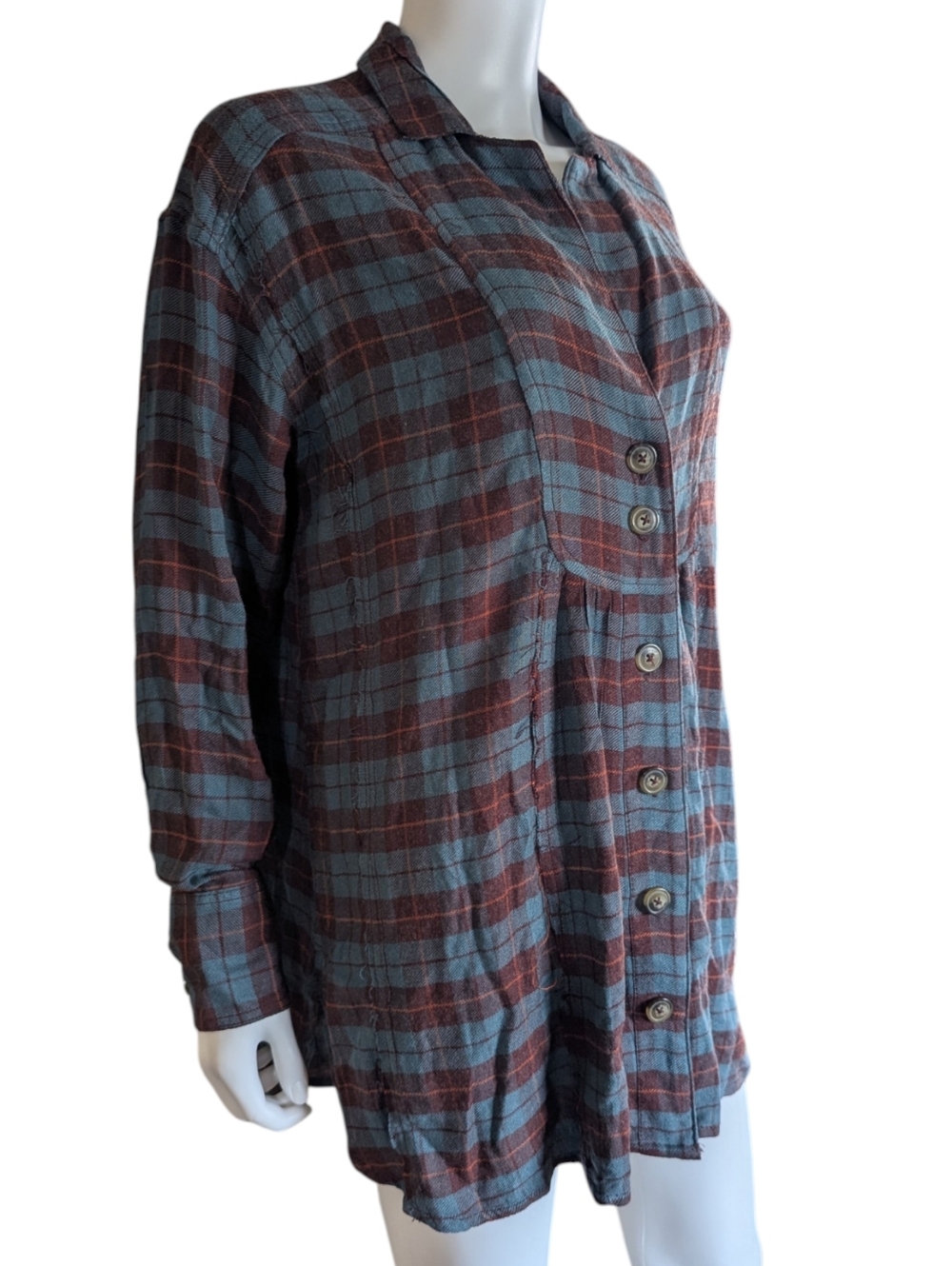 Free People "All About The Feels" Plaid Tunic - Picture 7 of 8